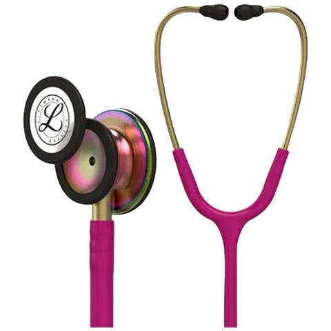Stetoscopio Littmann Classic III 5806 professionale tubo rosso lampone doppia testa acustica adulto pediatrico - Foto 1