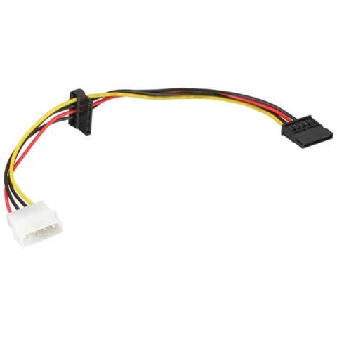 cavo sata alimentazione da 4pin maschio 5,25" (alim.) a 2x 15pin power sata femmina (hdd) , passantecascata - Foto 1