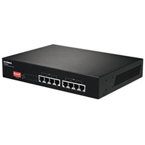 ES-1008P V2 Switch di Rete Fast Ethernet (10/100) Nero Supporto Power Over Ethernet (Poe) - Foto 2