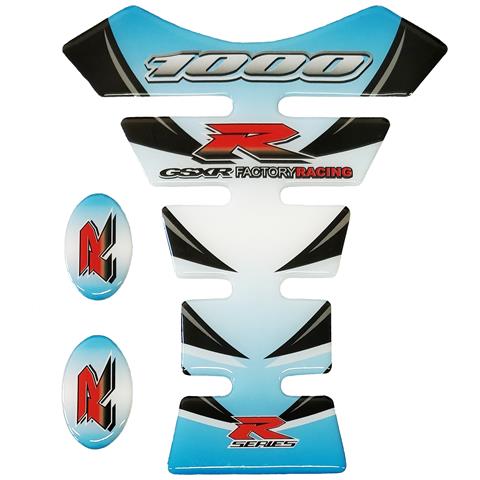 Adesivo Tank Pad Para Serbatoio Moto Suzuki Tl1000r Resinato Protezione Blu - Foto 1