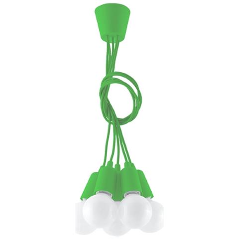 Sollux Sl. 0583 - Lampada A Sospensione Diego 5, Moderna Luce Led Verde Per Soggiorno, Camera Da Letto, Corridoio, Ufficio, Attacco E27, Colore: Verde - Foto 15