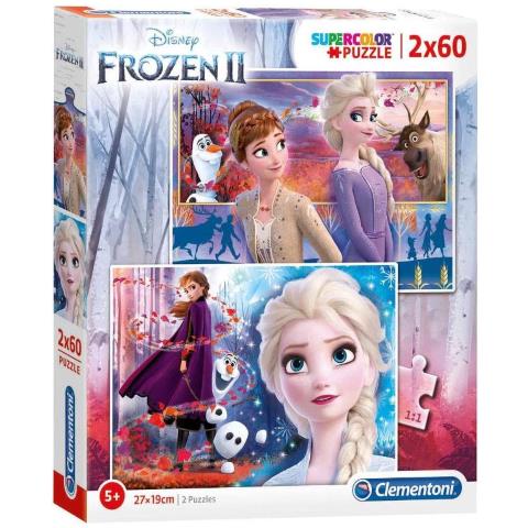Puzzle 2x60 Pezzi Frozen 2 - Foto 1