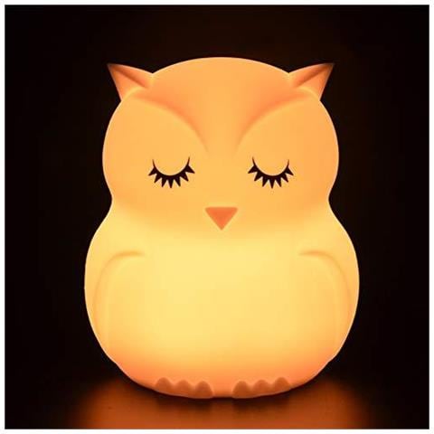 Luce Di Notte Per I Bambini Lampada Da Comodino Per I Bambini Lampada Scuola Materna Del Bambino Per Lallattamento Al Seno Sicuro Pausa Resistente Cura Degli Occhi Luminosit Regolabile E Colori Touch Control Bambino Regalo Camera Da Letto - Foto 1