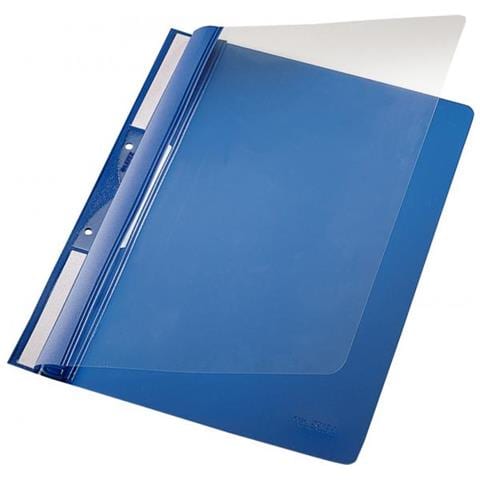 Raccoglitore di presentazione - 80 mm Binder Capacity - A4 - 210 mm Larghezza x 297 mm Lunghezza Dimensione Foglio - 250 Capacità Fogli - Cloruro di polivinile (PVC) - Blu, Chiaro - Foto 3