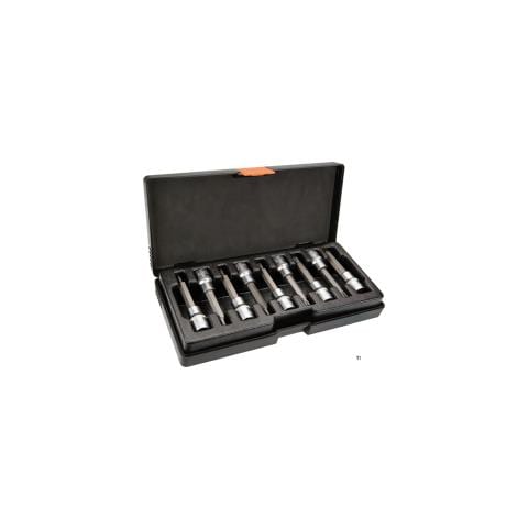 Set Bussole Torx 9 Pz, 100mm, Attacco 1/2 Acciaio S2 - Foto 1