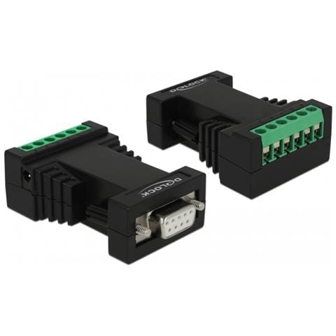 87686 adattatore per inversione del genere dei cavi RS-232 RS-422/485 Nero - Foto 1