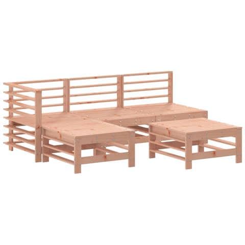Set Salotto da Giardino 5 pz in Legno Massello di Douglas - Foto 2