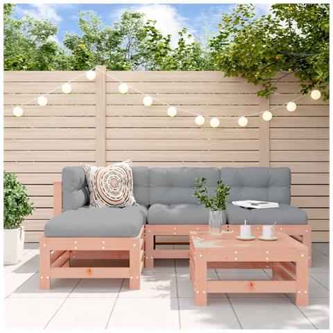Set Salotto da Giardino 5 pz in Legno Massello di Douglas - Foto 1