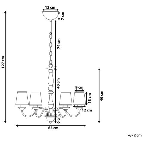 Lampadario Bradano Metallo Ottone - Foto 2