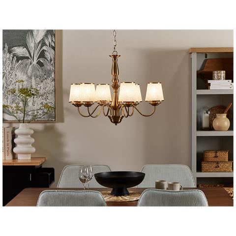 Lampadario Bradano Metallo Ottone - Foto 1