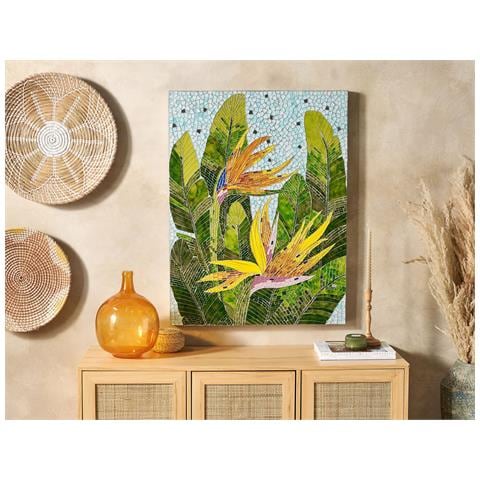 Decorazione Da Parete Multicolore 70 X 90 Cm Merangin - Foto 1