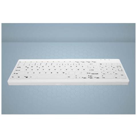 Tastiera Cablato AK-C7012F-UVS-W/GE per Casa e Ufficio (Layout Tedesco) Colore Bianco - Foto 3