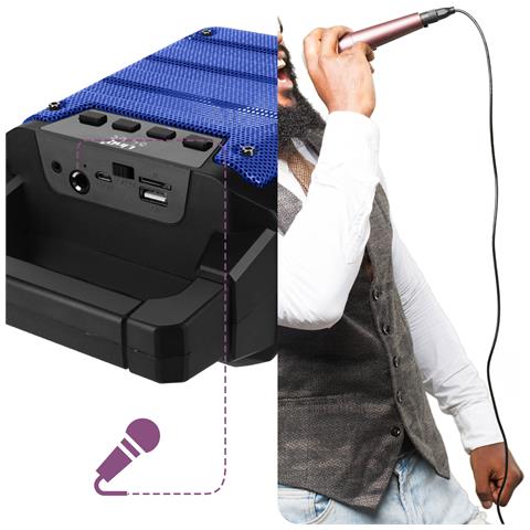 Altoparlante Luminoso Blu Bluetooth Compatibile Con Microfono, - Foto 2