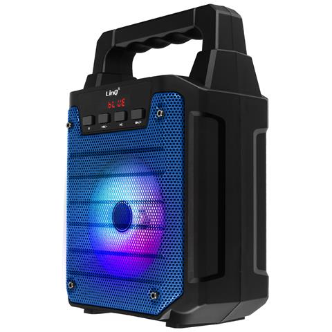 Altoparlante Luminoso Blu Bluetooth Compatibile Con Microfono, - Foto 1