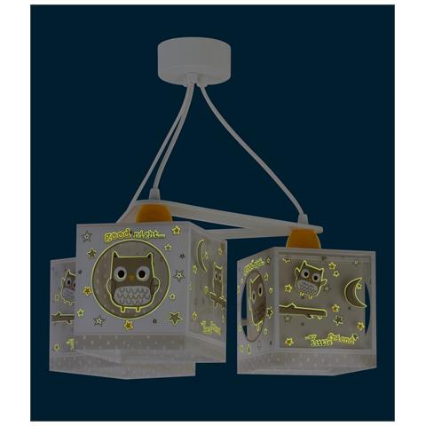 Lampada A Sospensione Per Bambini 3 Luci Good Night Gufo - Foto 2