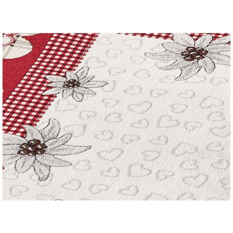 Tovaglia Copritavolo Tavola Fantasia Tirolese Disegno Ortles Made Italy 140x240 Ortles - Foto 2