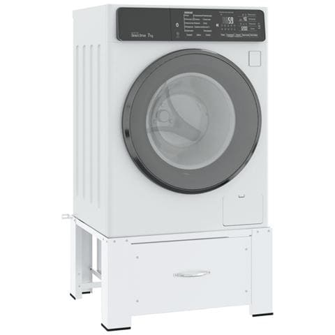 Supporto Alzatina Per Lavatrice Con Cassetto Bianco - Foto 1