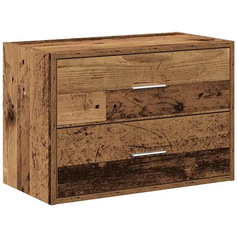 Armadio con 2 Cassetti Legno Antico 60x31x40 cm in Truciolato - Foto 1