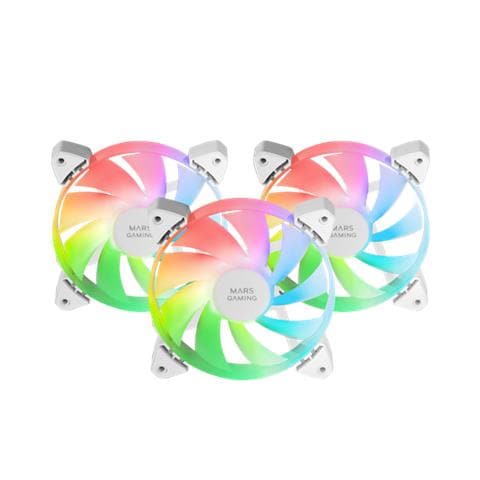 Case per computer Ventola 12 cm MF3AW Colore Bianco - Foto 1
