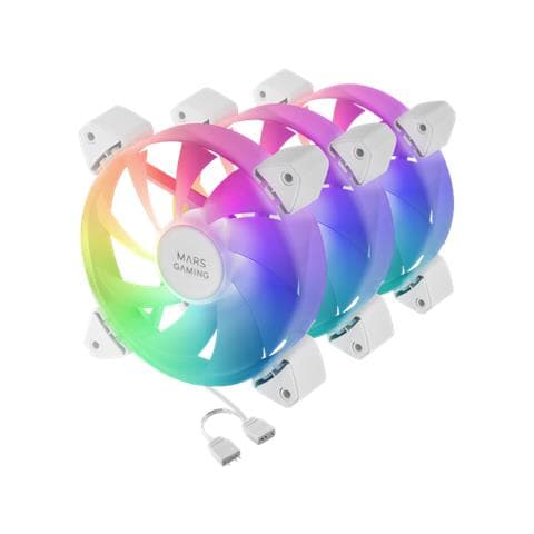 Case per computer Ventola 12 cm MF3AW Colore Bianco - Foto 3