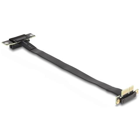 Scheda Riser PCI Express x1 maschio angolare a 90° per slot x1 angolare a 90° con cavo da 30 cm - Foto 2
