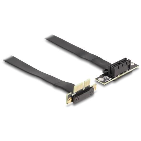 Scheda Riser PCI Express x1 maschio angolare a 90° per slot x1 angolare a 90° con cavo da 30 cm - Foto 1