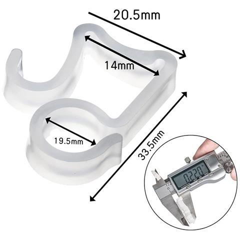 Confezione Da 50 Ganci Per Luci A Corda Per Esterni Per Appendere Luci A Corda Transparent - Foto 1