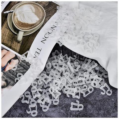 Confezione Da 50 Ganci Per Luci A Corda Per Esterni Per Appendere Luci A Corda Transparent - Foto 2