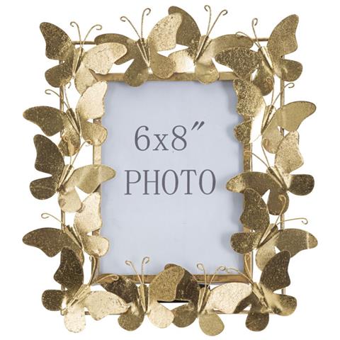 Portafoto Farfalla 24 - Oro - Metallo - 28x11,5x30,5 Cm - Foto 2