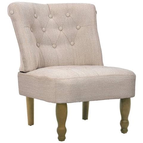 Lusso Casadino -  Poltrone In Stile Francese 2 Pz Crema In Tessuto - Foto 2