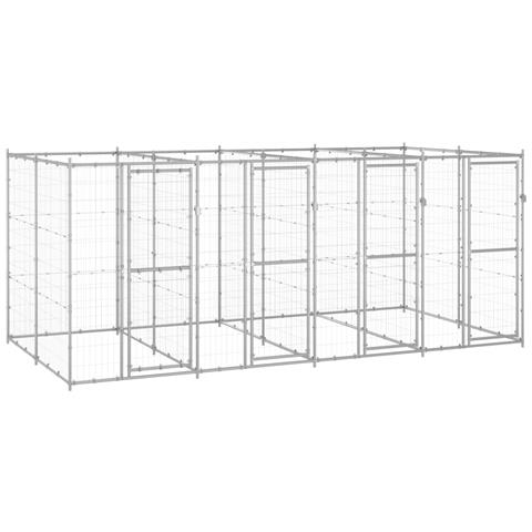 Lusso Casadino -  Gabbia Per Cani Da Esterno In Acciaio Zincato 9,68 M² - Foto 2