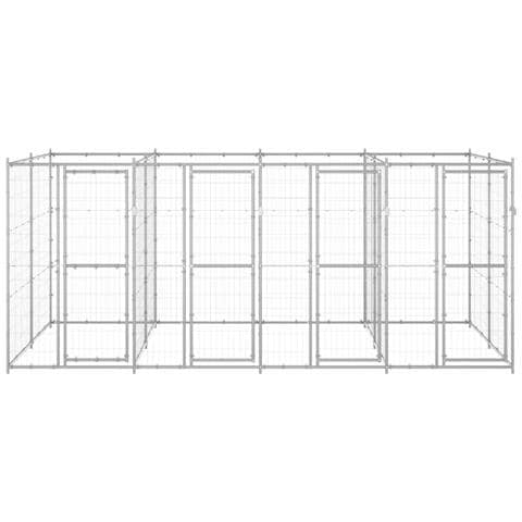 Lusso Casadino -  Gabbia Per Cani Da Esterno In Acciaio Zincato 9,68 M² - Foto 1