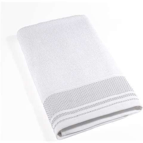 Telo Bagno Cm 90x140 Spugnissima Gim In Cotone Colore Bianco Misura Cm 90x140 - Foto 2