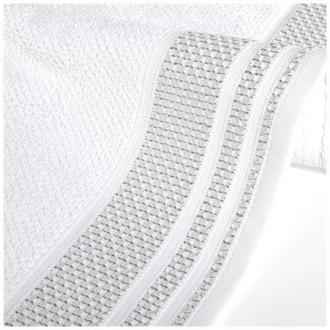 Telo Bagno Cm 90x140 Spugnissima Gim In Cotone Colore Bianco Misura Cm 90x140 - Foto 3
