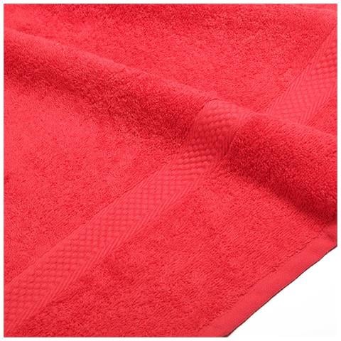 Telo Bagno Spugnissima Minorca In Cotone Colore Rosso Misura Standard - Foto 3