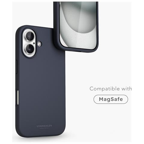 Soft Silicone Case custodia per cellulare 15,5 cm (6.1") Cover Blu marino - Foto 2