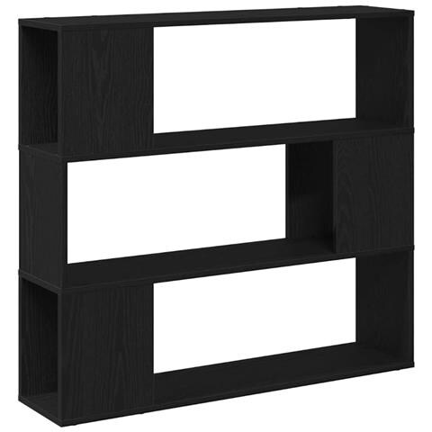 Libreria  Nera in Rovere 100x24x94 cm in Legno Ingegnerizzato - Foto 1