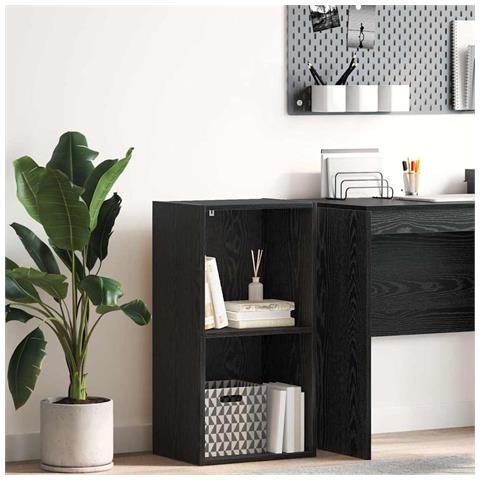 Libreria Rovere nero 40 x 30 x 77 cm Legno multistrato - Foto 2