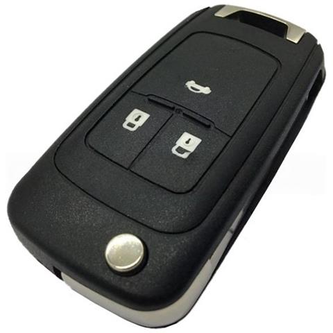 Guscio Di Ricambio Per Telecomando A 3 Pulsanti Buick - Alloggiamento In Abs Nero - Foto 1