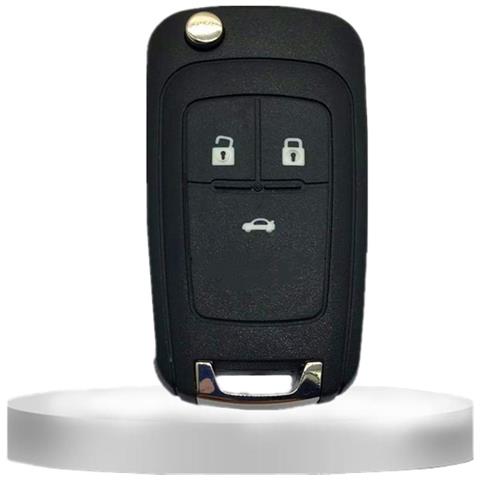 Guscio Di Ricambio Per Telecomando A 3 Pulsanti Buick - Alloggiamento In Abs Nero - Foto 5