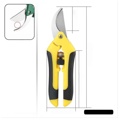 Set Di 2 Cesoie Da Potatura Multifunzionali Da Giardino - Lega E Tpr Yellow - Foto 2
