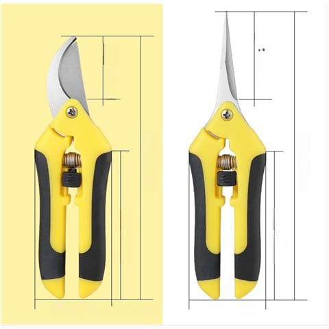Set Di 2 Cesoie Da Potatura Multifunzionali Da Giardino - Lega E Tpr Yellow - Foto 4