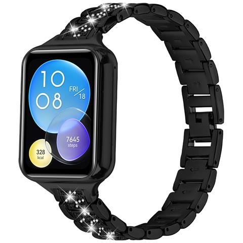 Elegante Cinturino In Acciaio Inossidabile Con Diamanti Compatibile Con Xiaomi 8 Pro Black - Foto 1