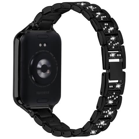 Elegante Cinturino In Acciaio Inossidabile Con Diamanti Compatibile Con Xiaomi 8 Pro Black - Foto 2
