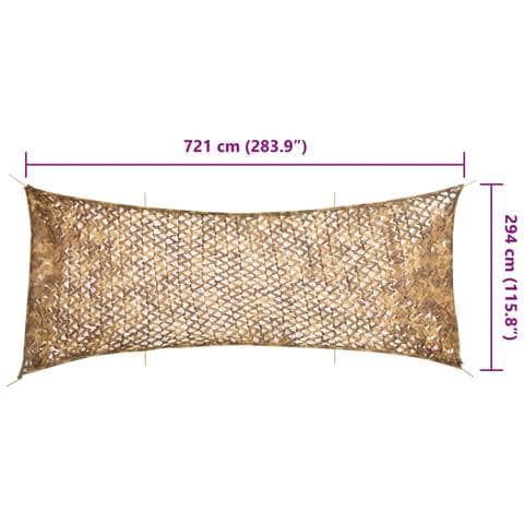 Rete Mimetica con Custodia di Conservazione 721x294 cm Sabbia - Foto 7