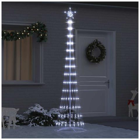 Albero di Natale LED Bianco freddo 70 x 70 x 250 cm Metallo - Foto 2