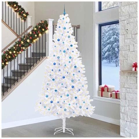 Albero di Natale artificiale Bianco 300 cm PVC e Acciaio - Foto 2