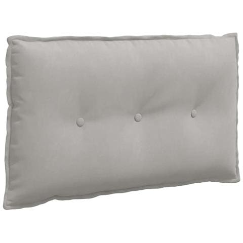 Cuscino per Schiena Grigio chiaro 80 x 50 cm - Foto 1