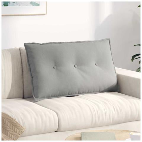 Cuscino per Schiena Grigio chiaro 80 x 50 cm - Foto 2