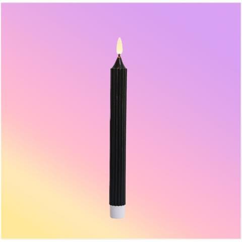 Candela Led Senza Fiamma Serie Magic Black A Strisce (2cm X 24.5cm) - Foto 2